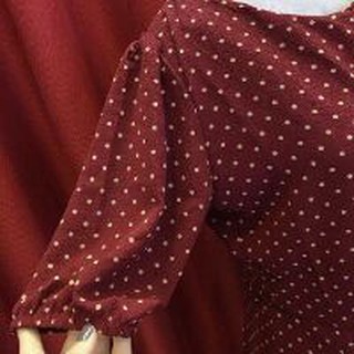 Váy chấm bi dáng dài