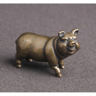 Tượng Heo mini  🎁FREESHIP🎁Tượng Lợn bằng đồng -Tượng heo phụ kiện trang trí tiểu cảnh