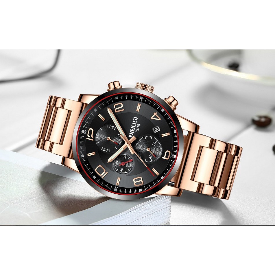 [Tặng vòng tay] Đồng hồ nam NIBOSI chính hãng NI2328.01 fullbox thời trang