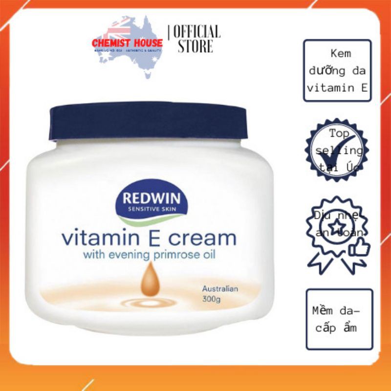 [Hàng Chuẩn ÚC] Kem dưỡng da Redwin Vitamin E