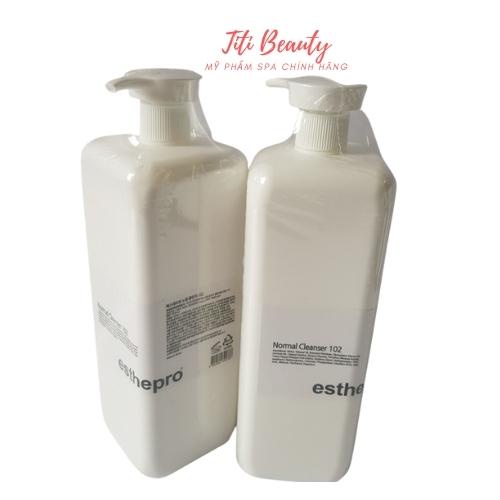 Sữa rửa mặt Nomal Cleanser 102 Esthepro 1000ml Làm sạch sâu loại bỏ hết bụi bẩn bã nhờn trên da chống oxi hóa.