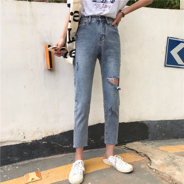 Quần Jeans nữ rách QN7