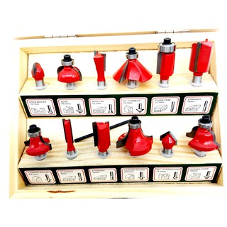 BỘ 12 MŨI PHAY GỖ CỐT LỚN12.7