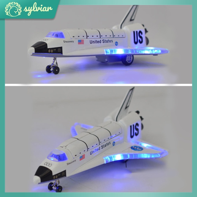 Mô Hình Tàu Con Thoi Bằng Hợp Kim 8 Inch Có Đèn Và Âm Thanh