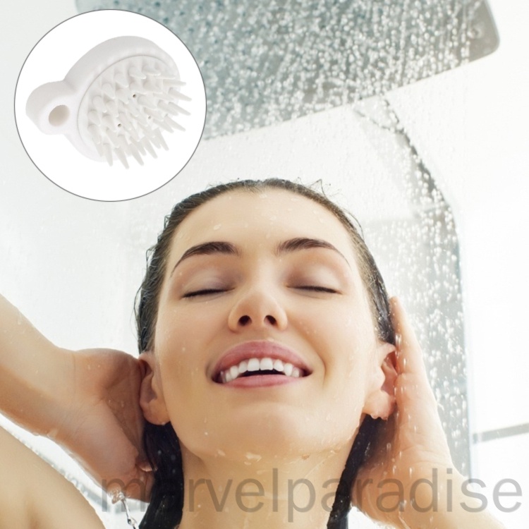 Bàn chải silicone mềm mát xa da đầu tẩy tế bào chết cho nam nữ