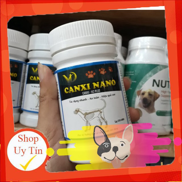 [SHOP UY TÍN] Viên Canxi Nano dành cho chó mèo lại 150 Viên