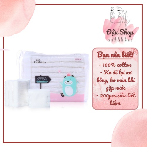 Bông tẩy trang Lameila 200 miếng