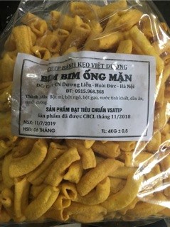 500g bim snack ống mặn
