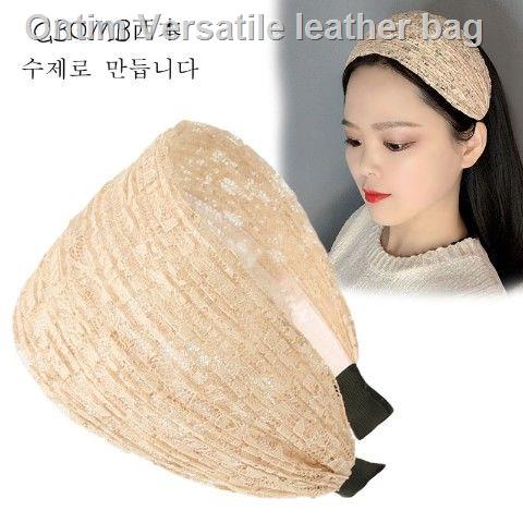 Cài tóc phối ren rộng vành dùng che mái tóc bạc trắng