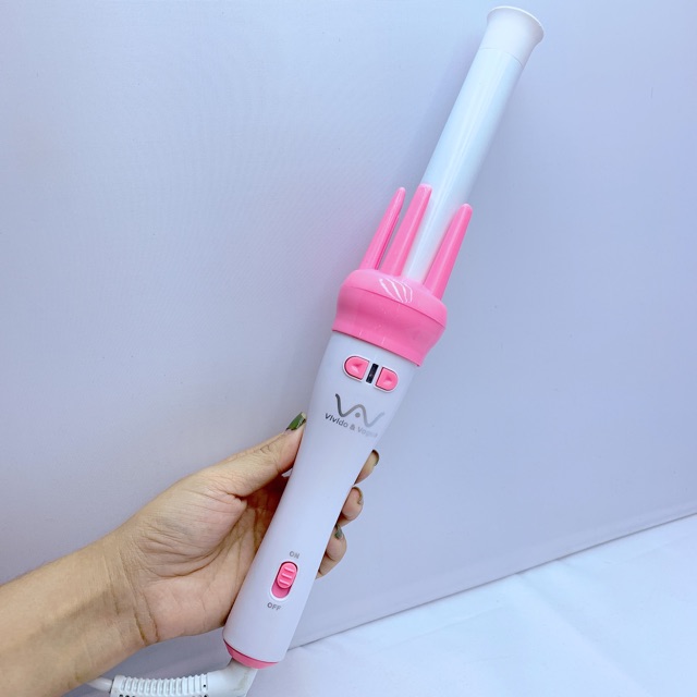 [Cam kết bảo hành] Máy uốn xoăn, máy làm tóc xoay tự động 360 tặng kèm phụ kiện