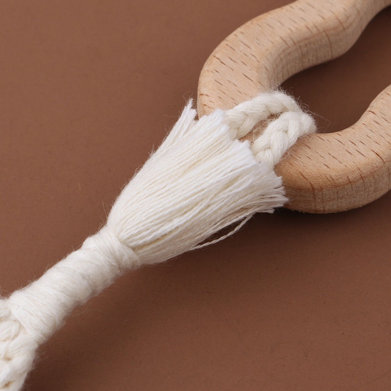1 Bộ Vòng Tay Lục Giác Bằng Cotton Dệt Kim + Giá Đỡ Núm Ti Giả + Dây Xích Kẹp DIY Cho Bé