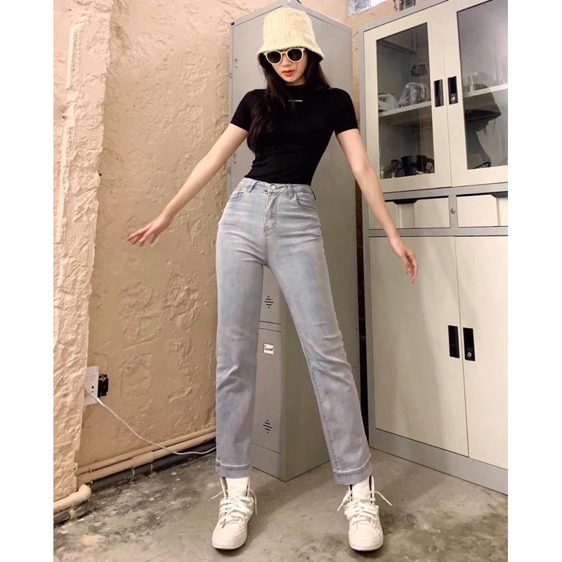 SKINNY JEANS SUÔNG-QJ048 (Đen/Xanh nhạt/Xanh đậm)