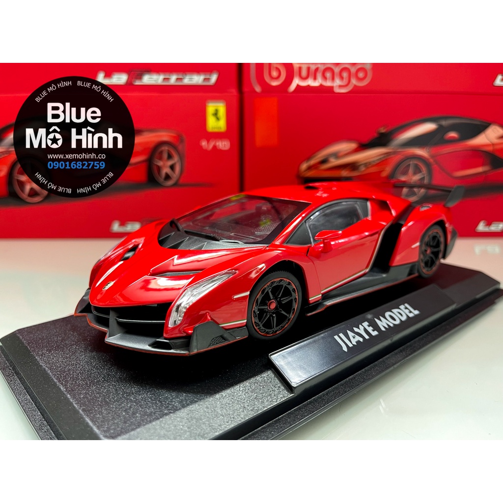 Blue mô hình | Xe mô hình Lambo Veneno Double Horses tỷ lệ 1:24