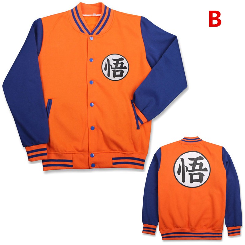 Áo hoodie dài tay hóa trang nhân vật Son Goku trong Dragon Ball cho nam