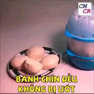 Máy Hấp Bánh, Luộc Trứng, Hấp Thực Phẩm 2 Tầng Mini Egg, Siêu Tiện Dụng Cho Nhà Bếp, Bảo Hành 12 Tháng "