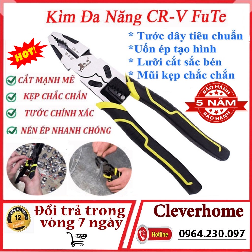 Kìm cắt sắt CRV,kềm đa năng cắt đứt mọi loại kim loại,ổ khóa,dây điện, đồng,thép, sắt công nghệ Nhật Bản