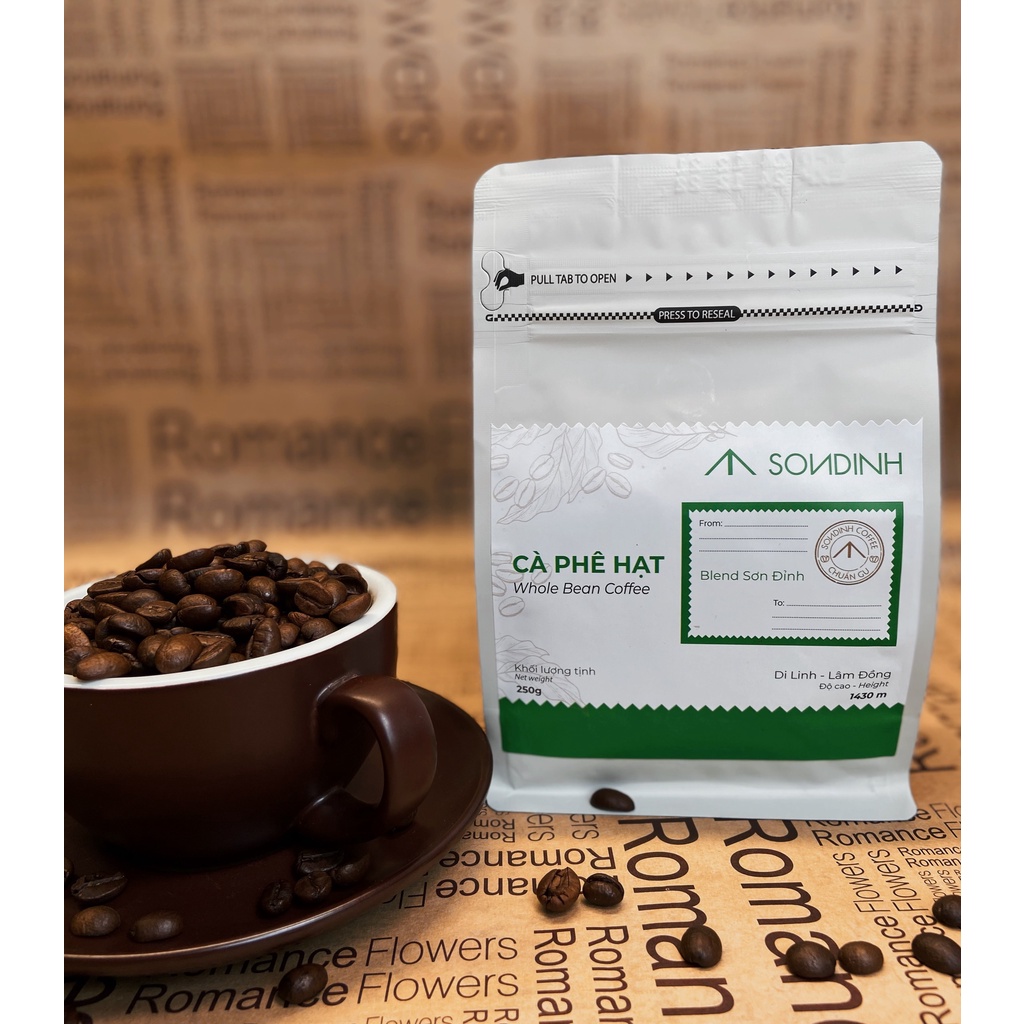 Cà phê hạt / Whole Bean Coffee (Blend Sơn Đỉnh) - Robusta + Arabica