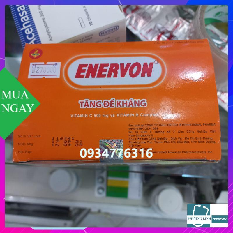 Enervon C - Tăng đề kháng, Vitamin C và Vitamin B-Complex set 10 vỉ 10 viên