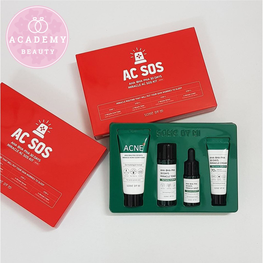 [Chính Hãng] SET SOMEBYMI AHA-BHA-PHA 30 DAYS MIRACLE AC SOS KIT (4ITEMS)