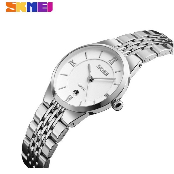 Đồng hồ nữ siêu mỏng dây thép không gỉ Skmei 9139 (white)