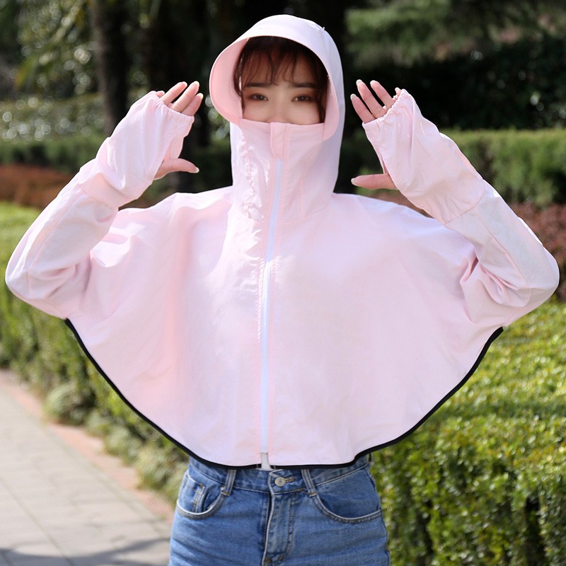 Mũ Chống Nắng / Tia UV Màu Trơn Che Phủ Toàn Diện Thời Trang Mùa Hè Cho Nữ