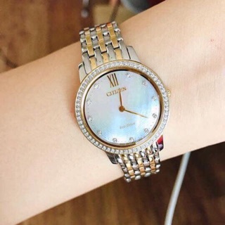 Đồng hồ nữ CITIZEN Eco-Drive EX1484-57D demi gold siêu siêu xinh