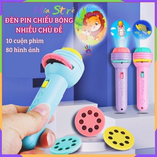 Đồ chơi đèn pin chiếu hình cho bé 80 hình
