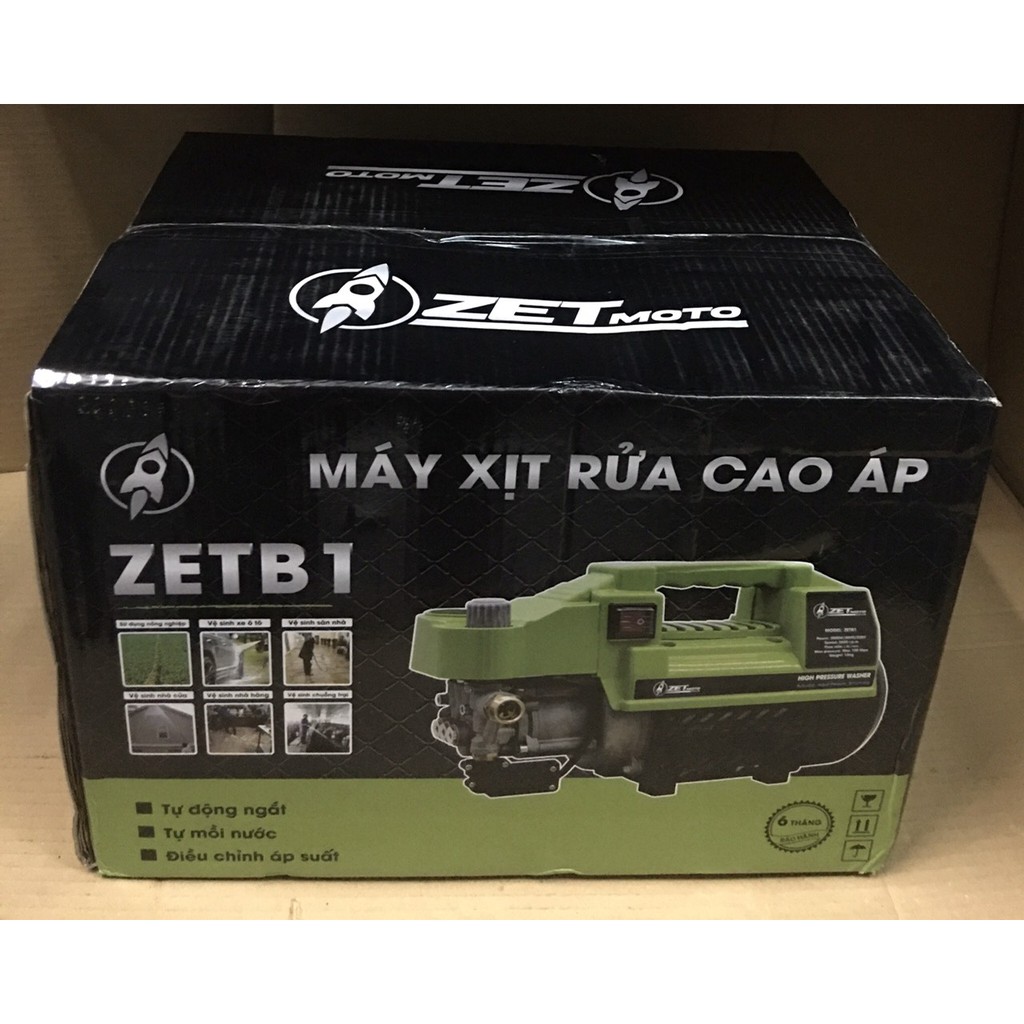 Máy Rửa Xe Hồng Ký ZETB1  Có chỉnh áp, bh 12 tháng