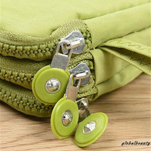 Ví cầm tay 3 ngăn canvas khóa kéo tiện dụng cho nữ