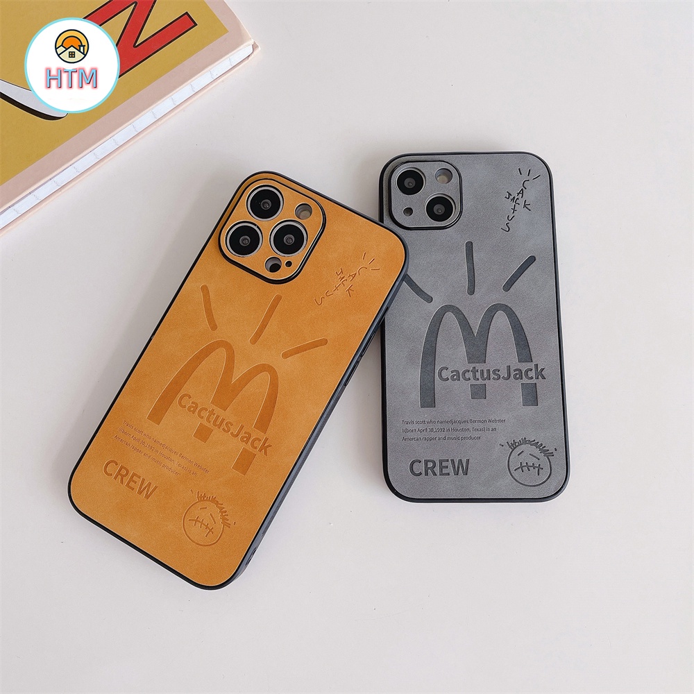 Ốp Điện Thoại Cứng Viền Vuông Họa Tiết Dễ Thương Cho iPhone 13 12 11 Pro Max XS Max XR X