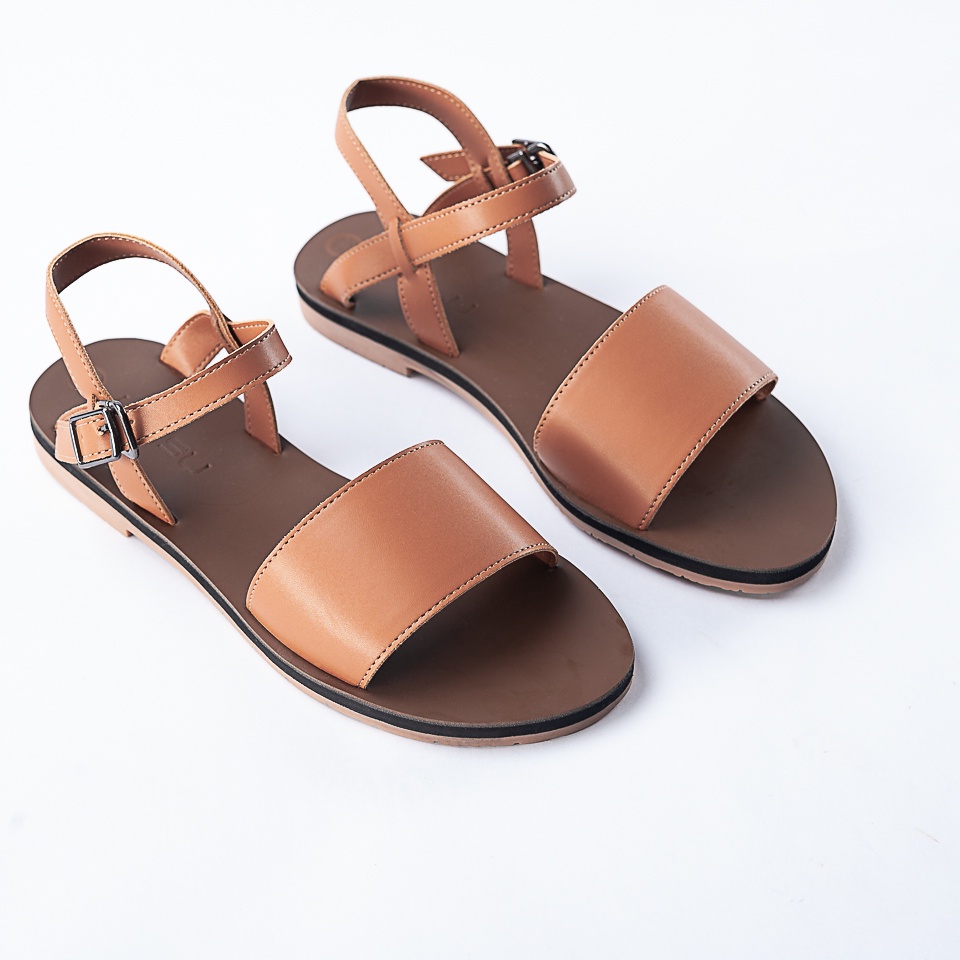 Sandal Nữ Đế Bằng Quai Ngang Bản Lớn MINSU M8513 , giày xăng đan đi học, đi chơi, đi làm, mặc áo dài