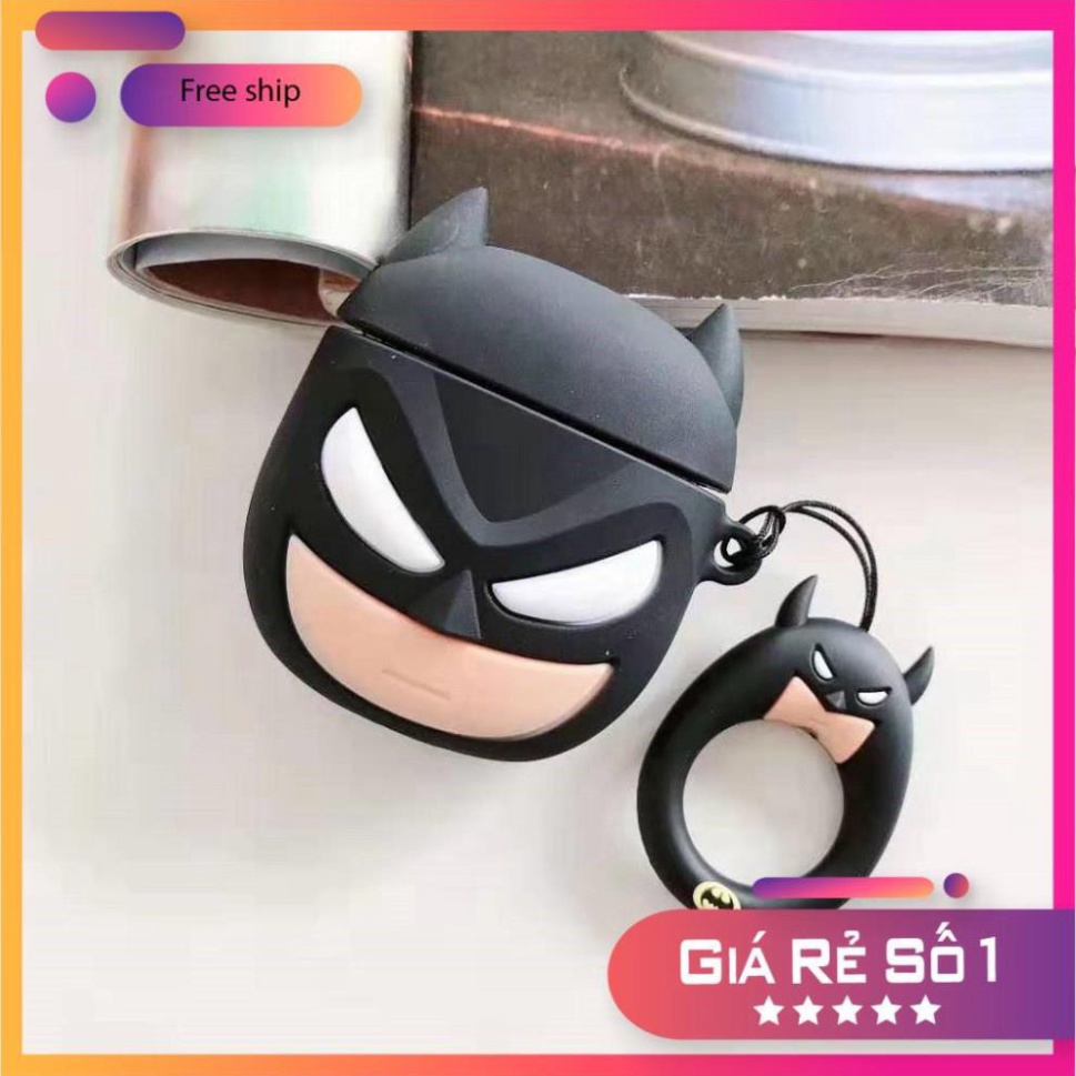 Airpods Case ⚡ Freeship ⚡ MẶT NẠ BATMAN Case Tai Nghe Không Dây Airpods 1/ 2/ i11/ i12/ i18/ i100