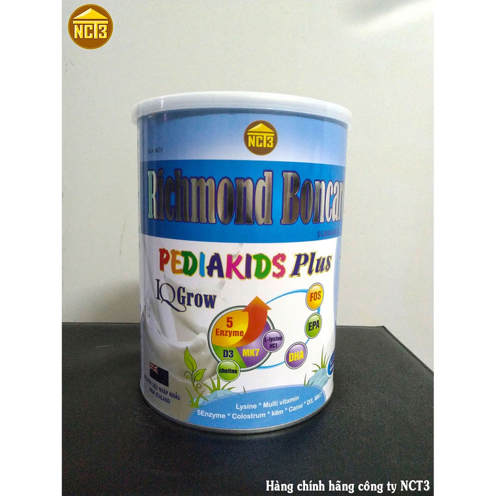 Sữa Bột Cho Trẻ từ 1-15 tuổi Richmond Boncare  PEDIAKIDS Plus (400G) ( hàng chính hãng công ty NCT3 )