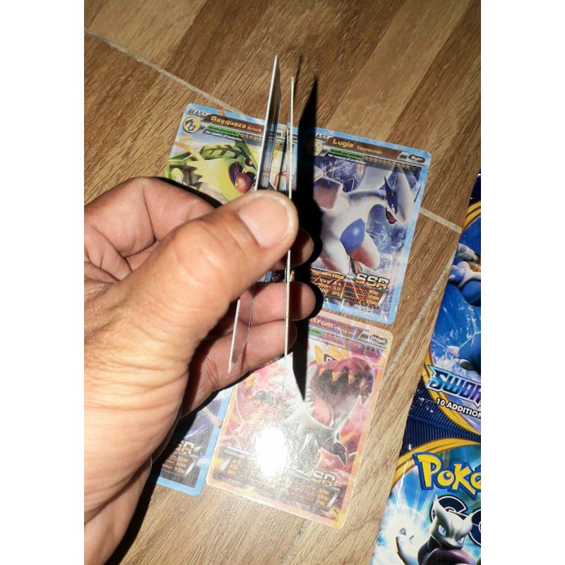 Sét 72 thẻ bài Pokemon_Sword và Shield bằng giấy bóng óng ánh