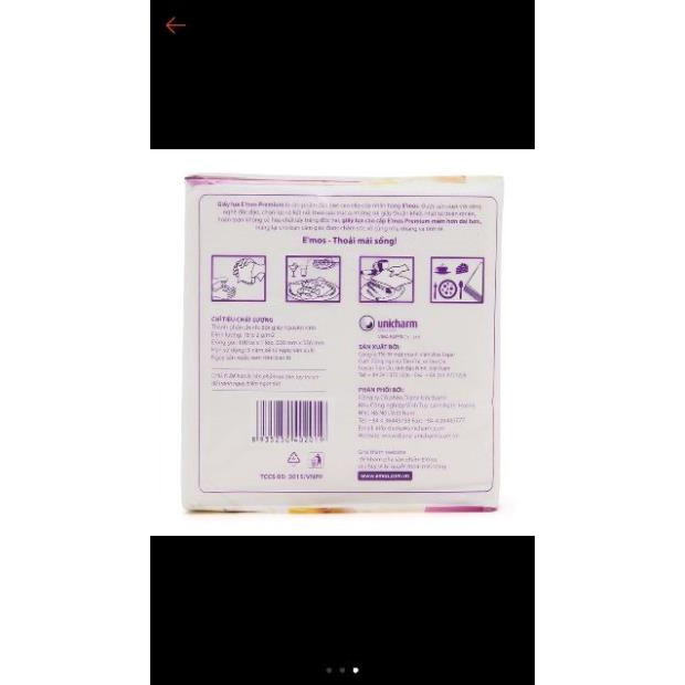 Giấy vuông E'mos 100 tờ 100% bột giấy 24x24  2 lớp