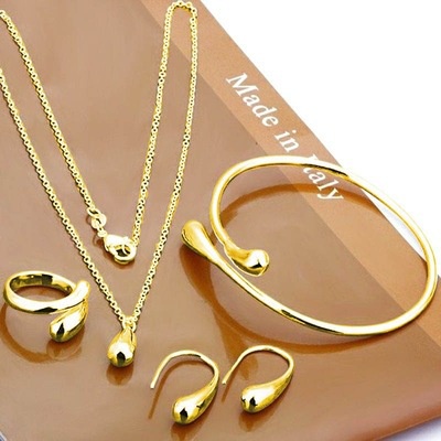 Bộ Trang SứC HợP Kim HìNh GiọT NướC 4 CáI