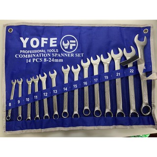 Bộ cờ lê tròng vòng miệng 14 chi tiết YOFE