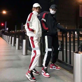 SET BỘ CẶP ĐÔI NAM ( NỮ) VẢI DÙ PHỐI SỌC PHÀNG QUANG SIÊU HOT