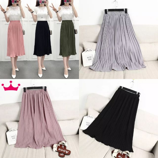 Chân váy dập ly hàng nhập