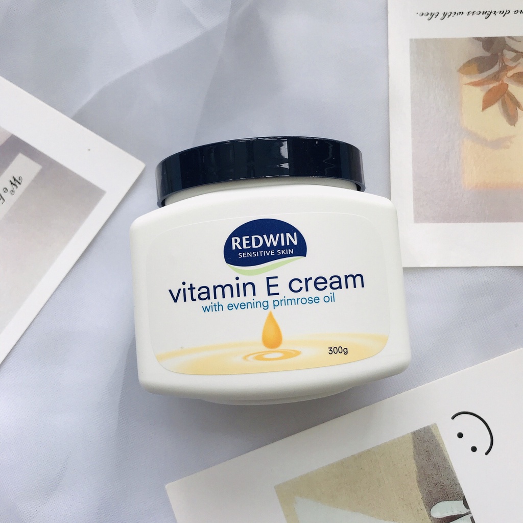 Kem dưỡng thể Vitamin E Redwin Úc, Kem dưỡng da mềm mịn Redwin Vitamin E Cream 300g