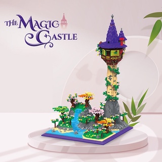 Đồ chơi xếp hình mô hình lắp ráp Toà Tháp Công Chúa Tóc Mây Nanoblocks