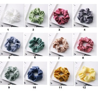 Buộc tóc vải lụa Satin thời trang Scrunchie - Dây buộc tóc nữ tính