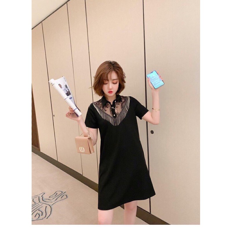 VÁY SUÔNG TUA RUA PHỐI REN QC (hàng new)