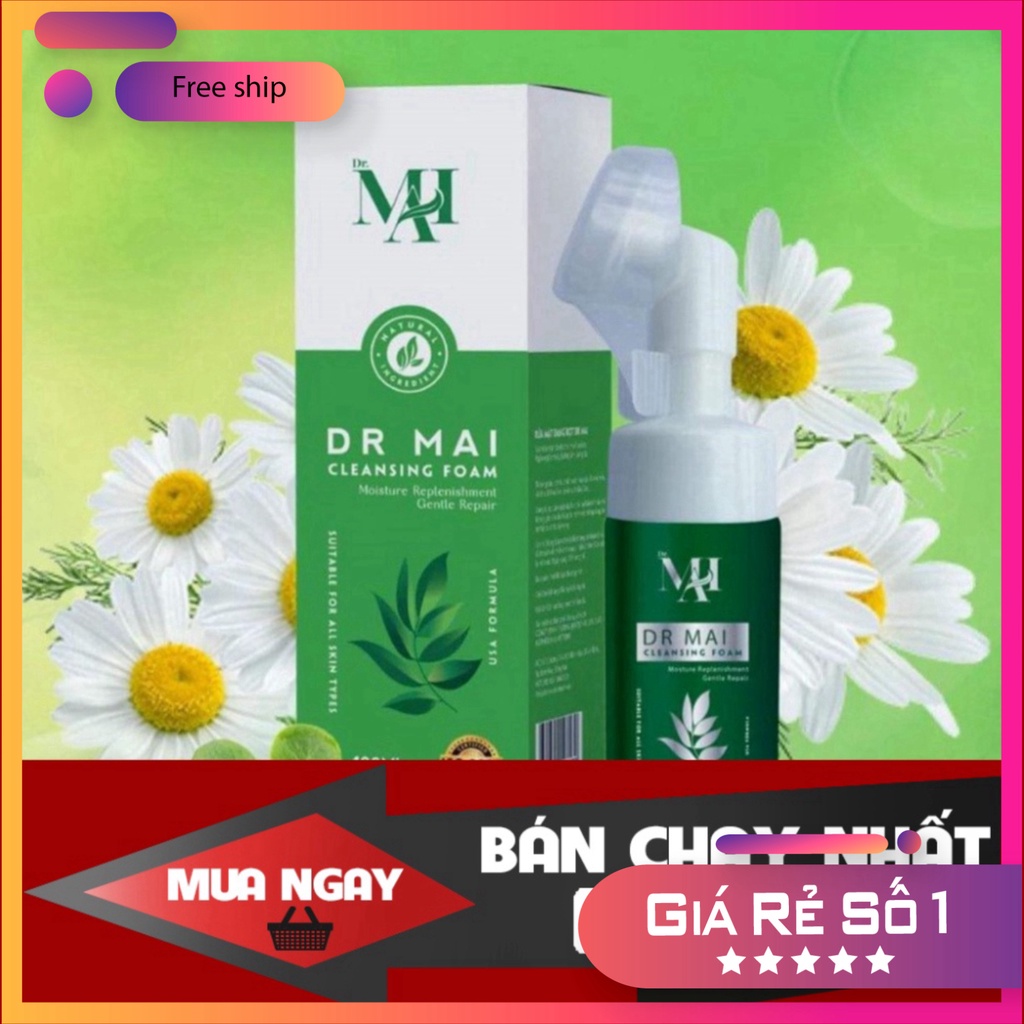 SỮA RỬA MẶT DR MAI ĐẦU CỌ SILICON DÀNH CHO DA DẦU, DA NHẠY CẢM