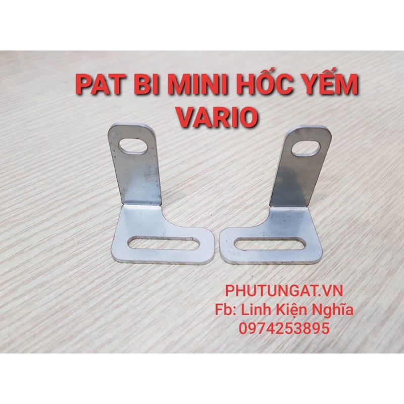 Pat Bi Mini hốc yếm xe Vario  chất liệu inox dày 1.5mm