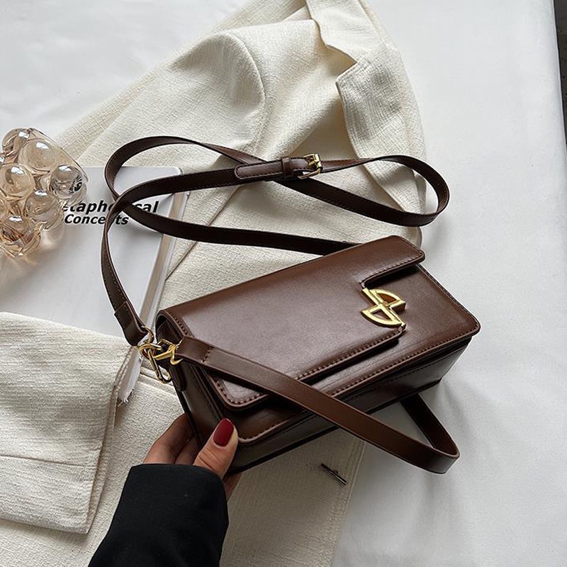 Ielgy Túi Đeo Chéo Nhỏ Hình Vuông Phong Cách Phương Tây Phổ Biến Và Nổi Tiếng Cho Nữ