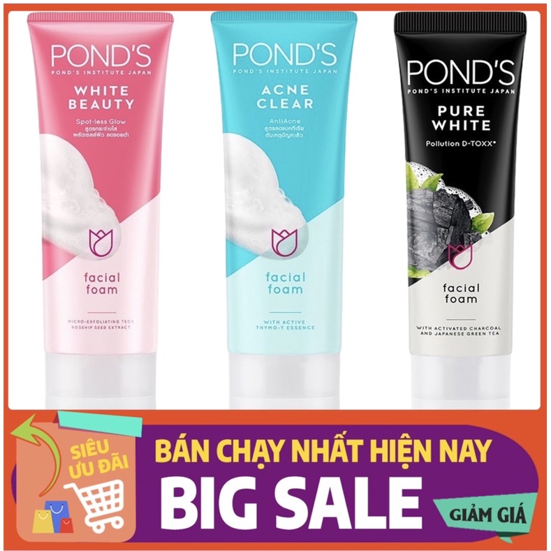 Sữa rửa mặt sáng da giúp sạch khuẩn Pond's 100g