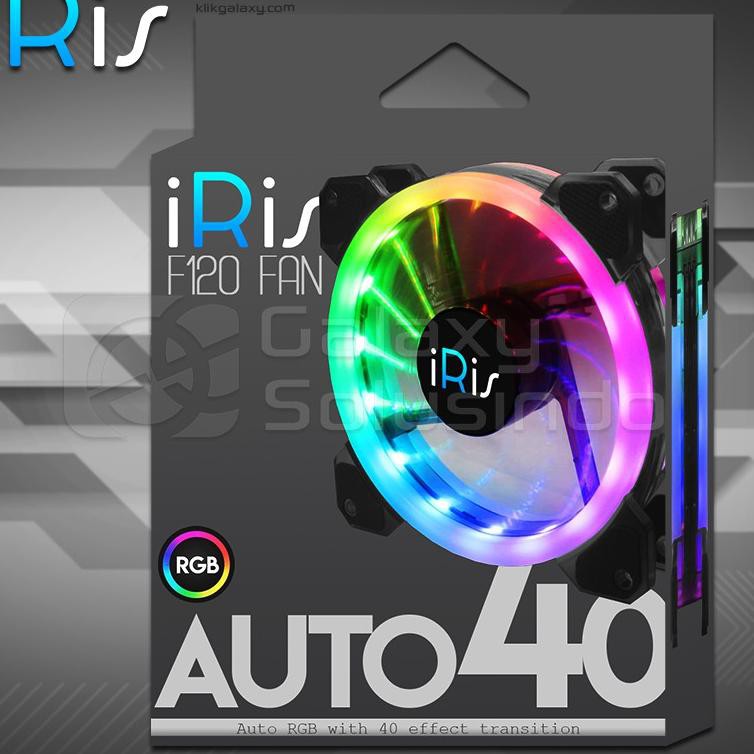 Quạt Tản Nhiệt Tự Động Rgb 40 Chế Độ Iris F120 Auto40 Ốp