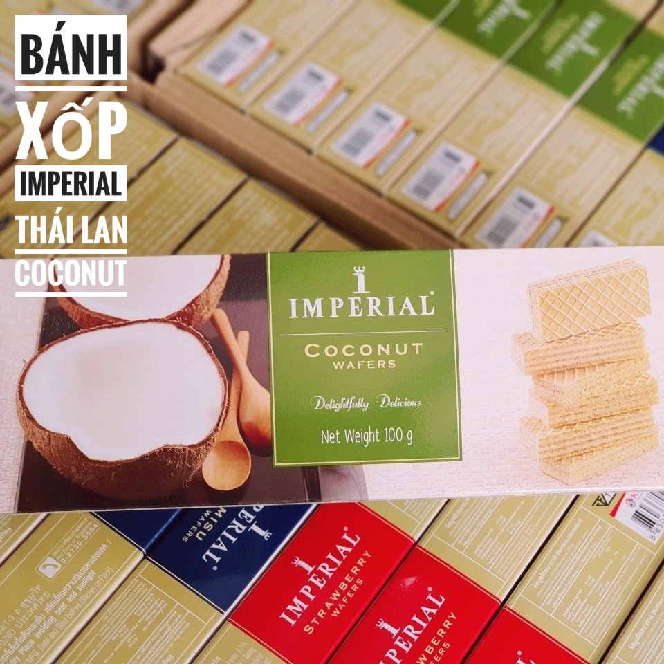 Bánh Xốp Imperial Thái Lan (Dâu/ Tiramisu/ Coconut / Chocolate Hazelnut) Hộp 100Gr | BigBuy360 - bigbuy360.vn