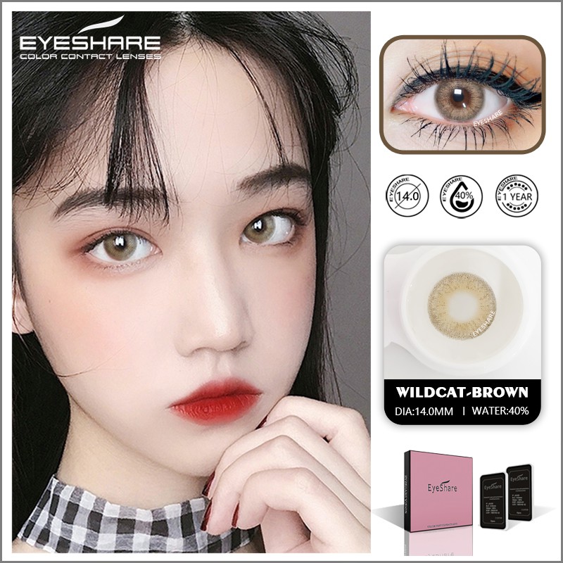 EYESHARE [Hàng mới về] Cặp kính áp tròng nhiều màu tùy chọn hợp thời trang 2020 mới